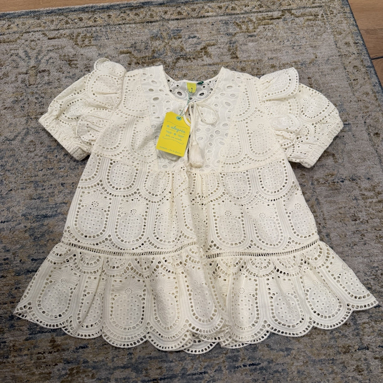 Farm Rio Women's Off White Small Blouse